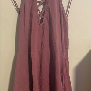 Express Strapless Dress in Mauve